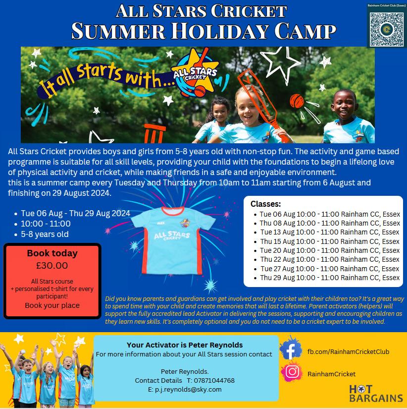All Stars Summer Camp Poster 2024