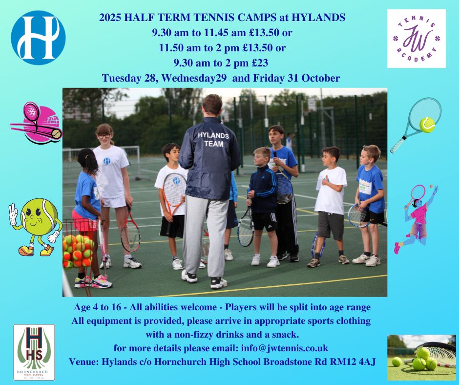  Tennis camps October 2025